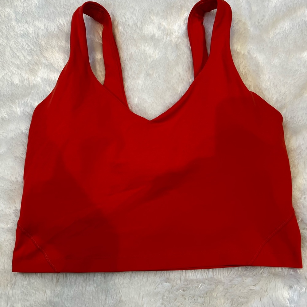 Lululemon Athletica Coral Red Sports Bra
